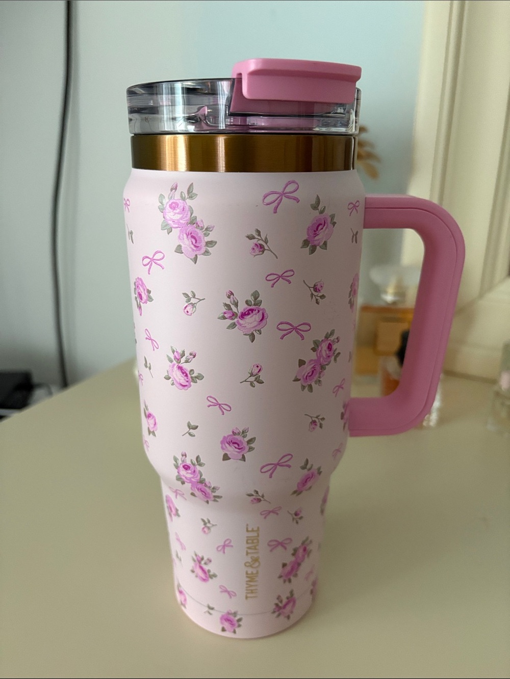Thyme & Table 32oz Luna Roses Tumbler